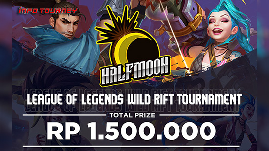 turnamen league of legends wild rift januari 2021 half moon organizer logo