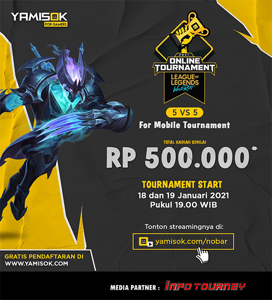 turnamen league of legends wild rift januari 2021 yamisok januari 2021 poster