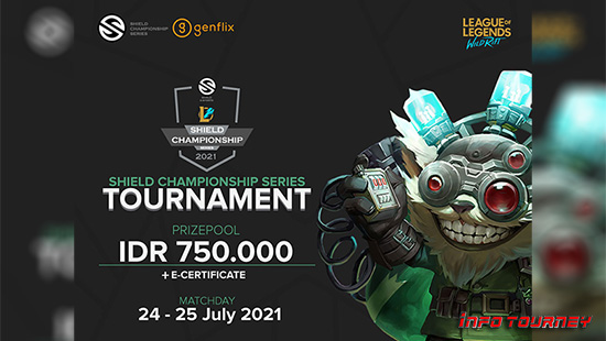 turnamen league of legends wild rift juli 2021 shield championship series season 2 logo