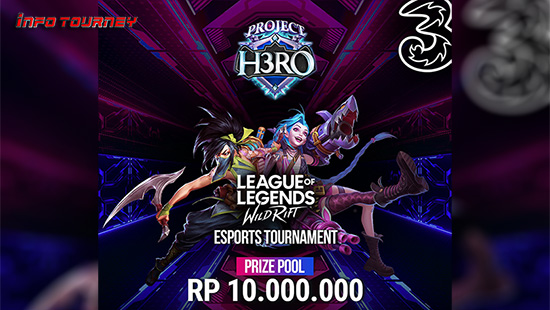 turnamen league of legends wild rift april 2021 project h3ro logo