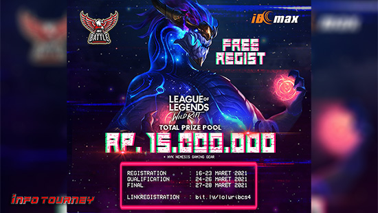 turnamen league of legends wild rift maret 2021 indonesia battle championship season 4 logo
