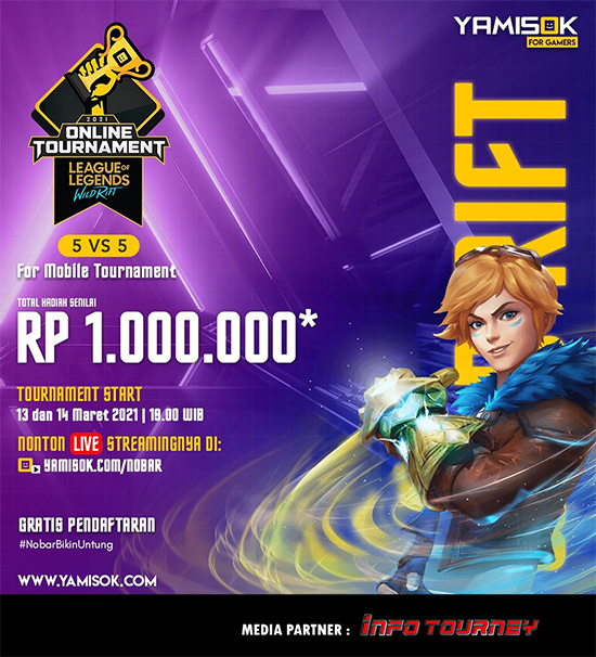turnamen league of legends wild rift maret 2021 yamisok maret 2021 poster