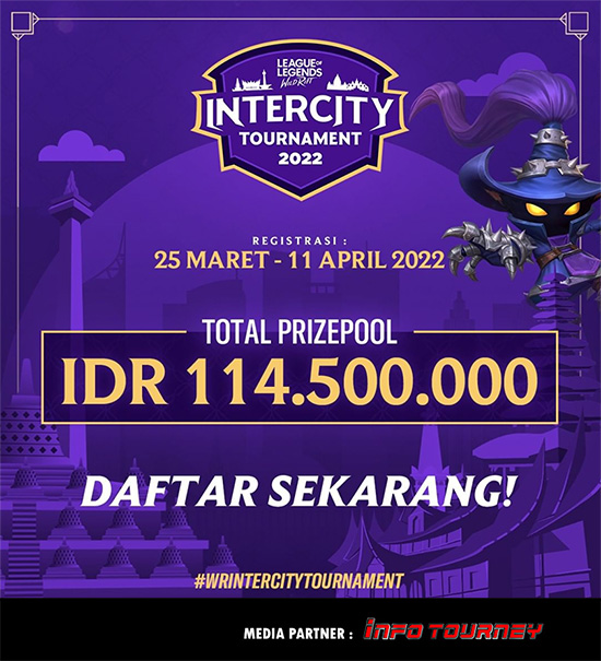 turnamen league of legends wild rift april 2022 community intercity 2022 poster