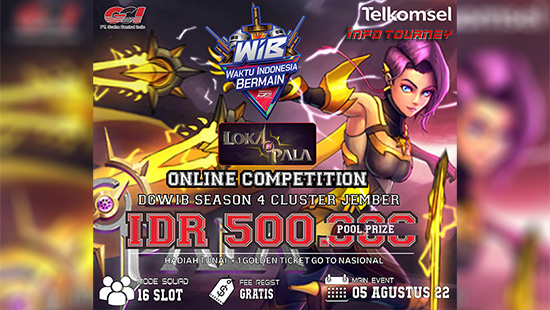 turnamen lokapala agustus 2022 dg wib jember season 4 logo