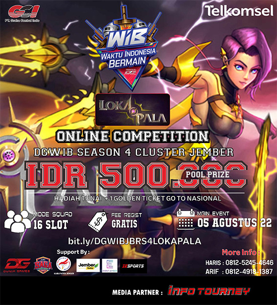 turnamen lokapala agustus 2022 dg wib jember season 4 poster