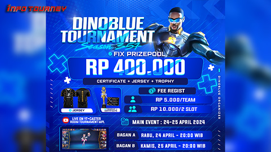 turnamen ml mlbb mole mobile legends april 2024 dino blue season 357 logo