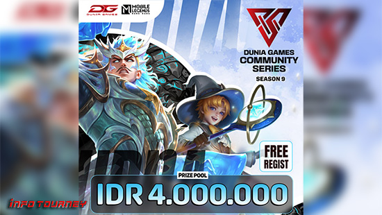 turnamen ml mlbb mole mobile legends april 2024 dunia games community season 9 logo