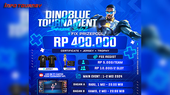 turnamen ml mlbb mole mobile legends mei 2024 dino blue season 362 logo