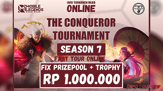 turnamen ml mlbb mole mobile legends februari 2024 conqueror season 7 logo