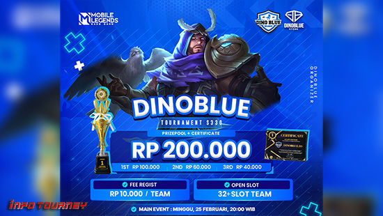 turnamen ml mlbb mole mobile legends februari 2024 dino blue season 330 logo