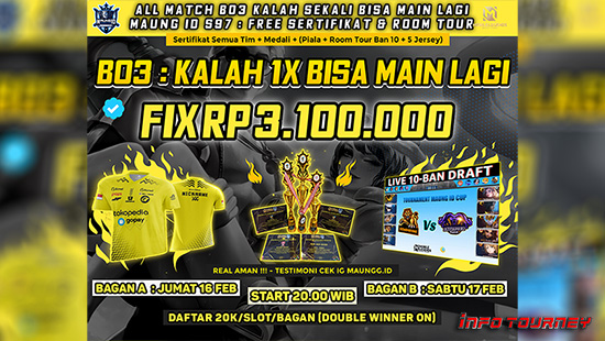 turnamen ml mlbb mole mobile legends februari 2024 maung id season 97 logo