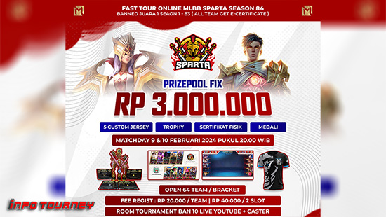 turnamen ml mlbb mole mobile legends februari 2024 sparta organizer season 84 logo