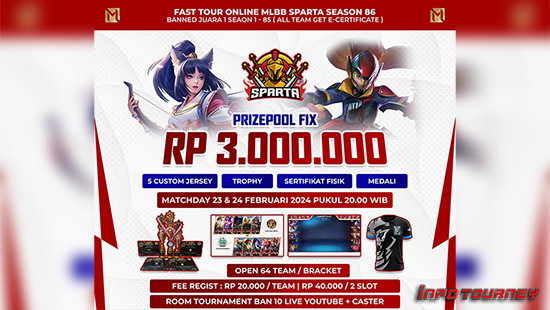 turnamen ml mlbb mole mobile legends februari 2024 sparta organizer season 86 logo