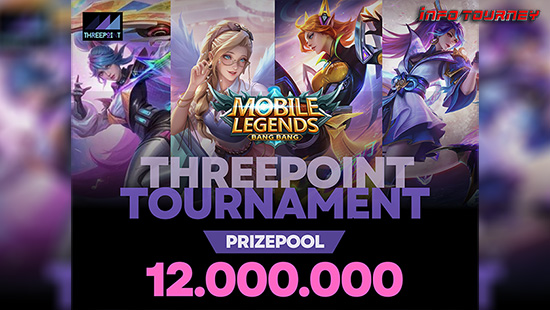 turnamen ml mlbb mole mobile legends februari 2024 threepoint tour logo