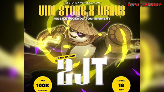 turnamen ml mlbb mole mobile legends februari 2024 vidistore id x venus logo