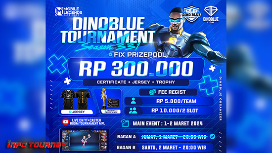 turnamen ml mlbb mole mobile legends maret 2024 dino blue season 331 logo 1