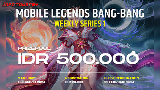 turnamen ml mlbb mole mobile legends maret 2024 meister weekly 2024 series 1 logo