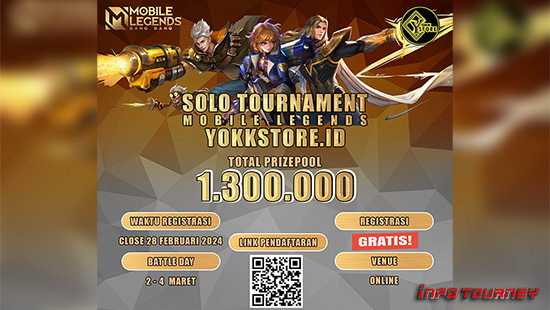turnamen ml mlbb mole mobile legends maret 2024 solo tour yokkstore id logo