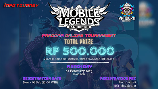 turnamen ml mlbb mole mobile legends februari 2024 pandora tour logo