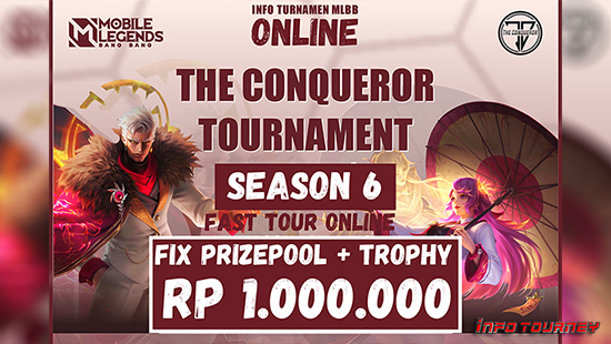 turnamen ml mlbb mole mobile legends januari 2024 conqueror season 6 logo