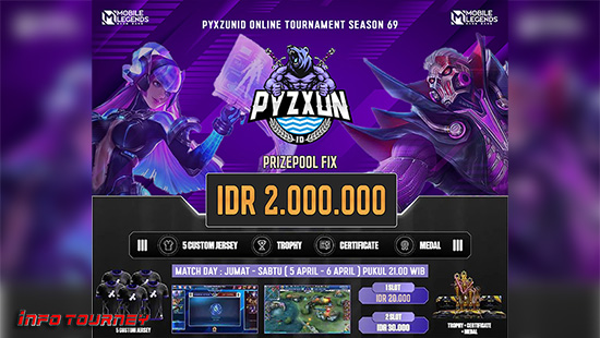 turnamen ml mlbb mole mobile legends april 2024 pyzxun id season 69 logo
