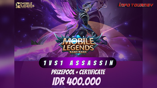 turnamen ml mlbb mole mobile legends maret 2024 av cup 1vs1 assassin logo