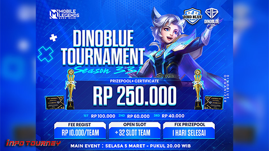 turnamen ml mlbb mole mobile legends maret 2024 dino blue season 331 logo 1