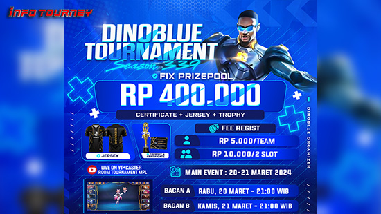 turnamen ml mlbb mole mobile legends maret 2024 dino blue season 339 logo