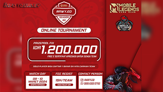 turnamen ml mlbb mole mobile legends maret 2024 rawy eo season 50 logo