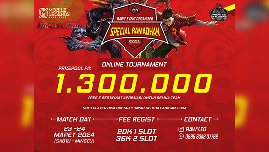 turnamen ml mlbb mole mobile legends maret 2024 rawy spesial ramadhan logo