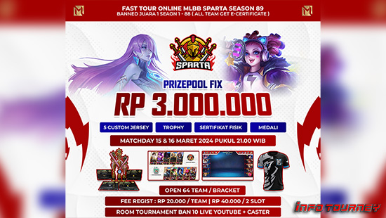 turnamen ml mlbb mole mobile legends maret 2024 sparta organizer season 89 logo
