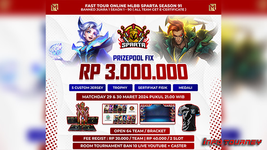 turnamen ml mlbb mole mobile legends maret 2024 sparta organizer season 91 logo
