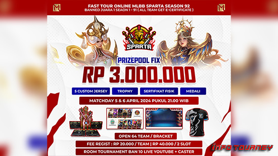 turnamen ml mlbb mole mobile legends maret 2024 sparta organizer season 92 logo