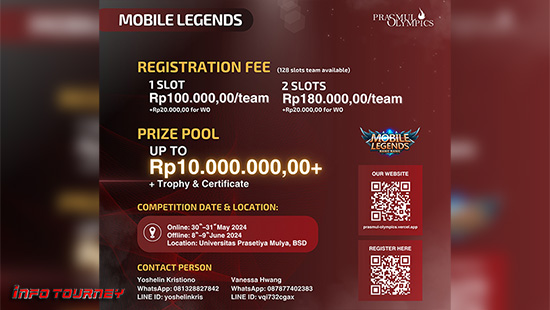 turnamen ml mlbb mole mobile legends mei 2024 prasmul olympics 24 logo