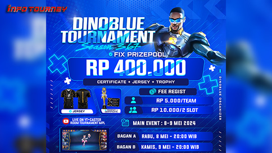 turnamen ml mlbb mole mobile legends mei 2024 dino blue season 367 logo