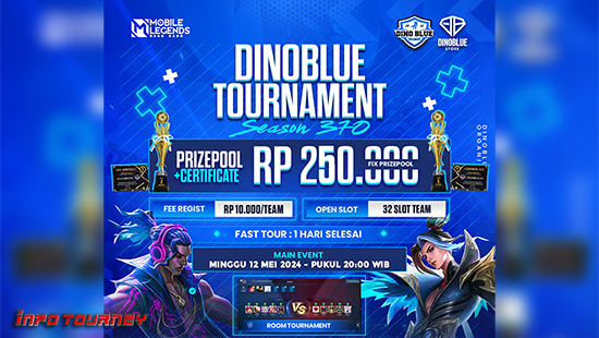 turnamen ml mlbb mole mobile legends mei 2024 dino blue season 370 logo