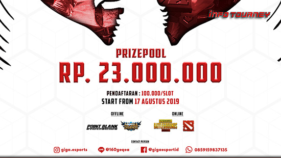 turnamen pb point blank agustus 2019 giga esports garuda logo