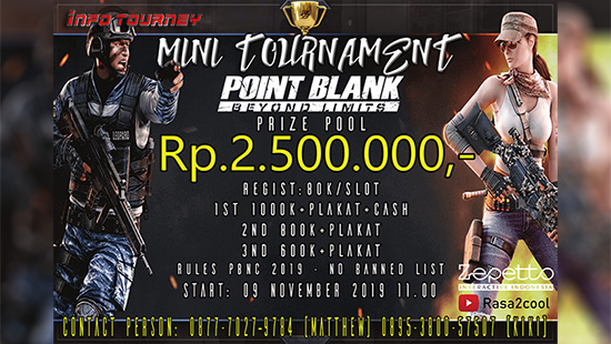 turnamen pb point blank november 2019 gamer village logo