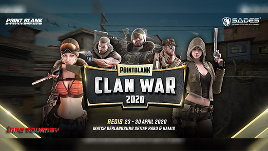 turnamen pb point blank 2020 clan war mei 2020 logo