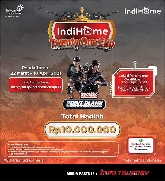 turnamen pb point blank april 2021 twenty one cup poster
