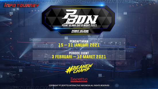 turnamen pb point blank februari 2021 day and night season 1 2021 logo