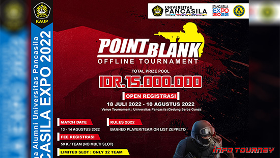 turnamen pb point blank agustus 2022 pancasila expo 2022 logo
