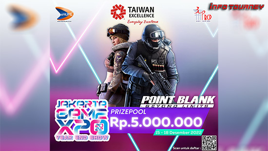 turnamen pb point blank desember 2022 jgx yes 2022 logo