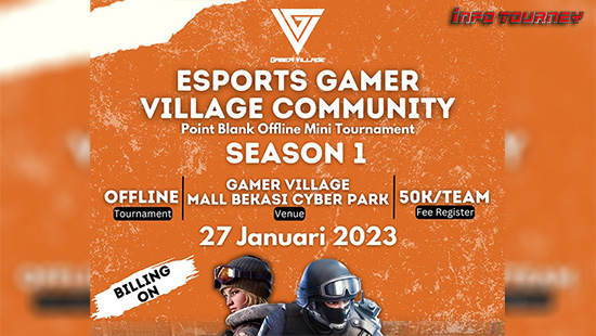 turnamen pb point blank januari 2023 esports gv community season 1 logo
