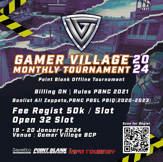 turnamen pb point blank januari 2024 gv monthly 2024 poster