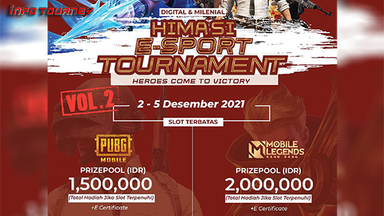 turnamen pubgm pubgmobile desember 2021 heroes come to victory logo