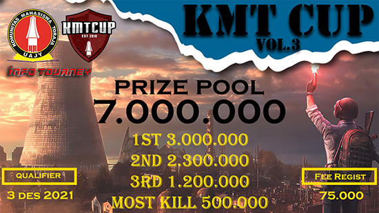 turnamen pubgm pubgmobile desember 2021 kmt cup vol 3 logo