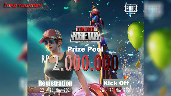 turnamen pubgm pubgmobile november 2021 esports arena logo