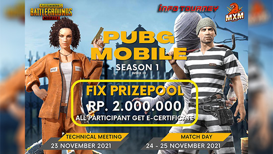 turnamen pubgm pubgmobile november 2021 mxm esport season 1 week 3 logo