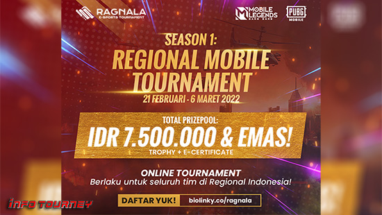 turnamen pubgm pubgmobile februari 2022 ragnala esports season 1 logo
